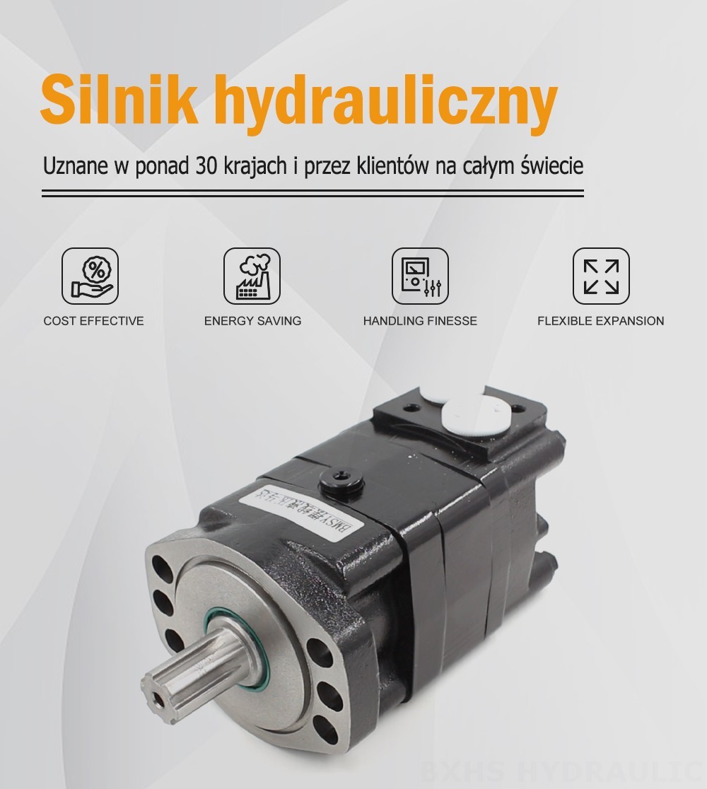 Silnik Hydrauliczny Cykloidalny BMSY 100 cm³/obr 50 l/min Silnik Hydrauliczny